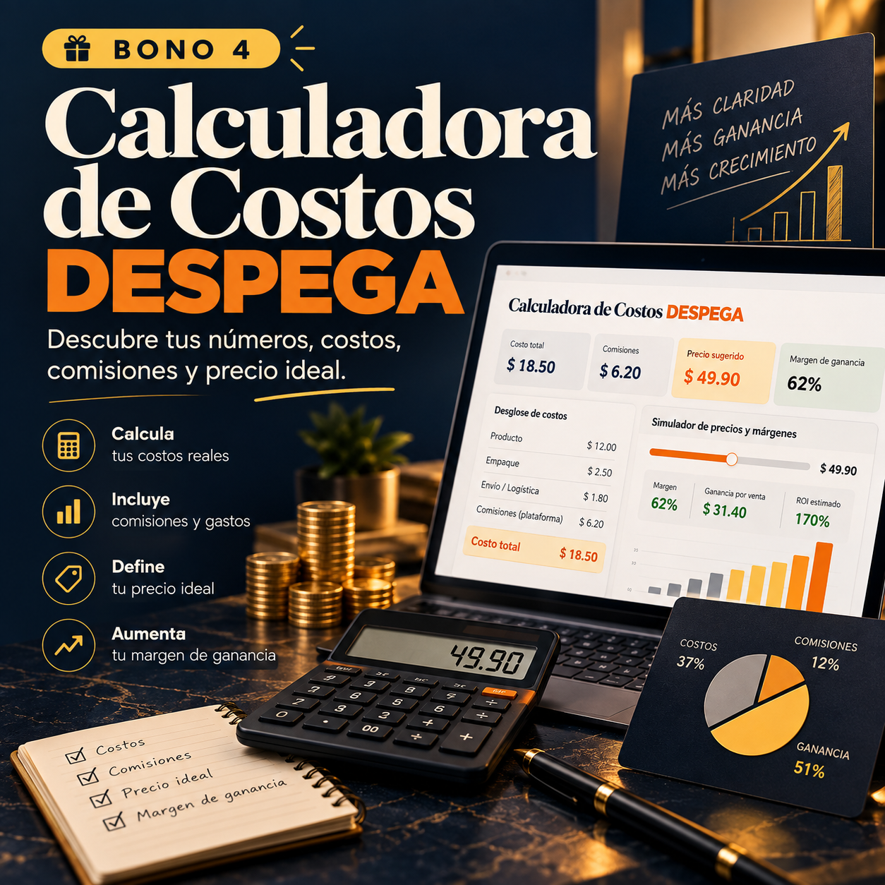 Calculadora de Costos DESPEGA
